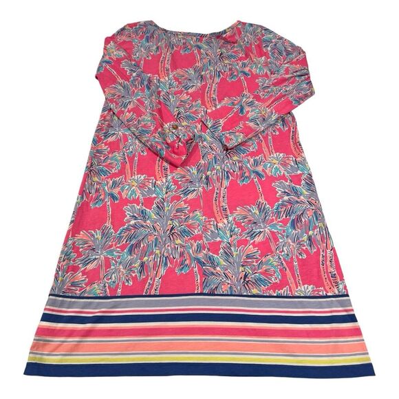 Lilly Pulitzer Dresses & Skirts - Lilly Pulitzer Pink Palm Print Mini Dress
